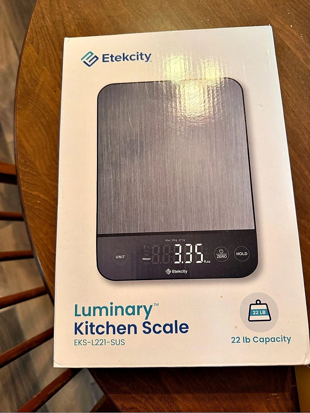 Etekcity Luminary Kitchen Scale Digital Kitchen Scale Gray NWT
